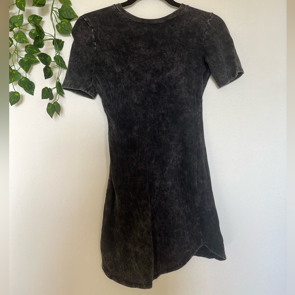 Black Ashy Tshirt Dress